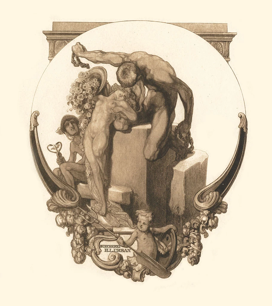 Ex libris H L Urban